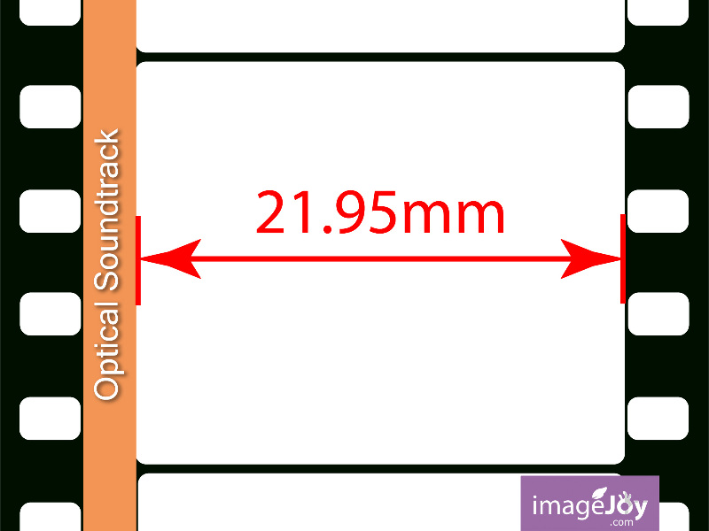 35mm 連光學聲軌尺寸